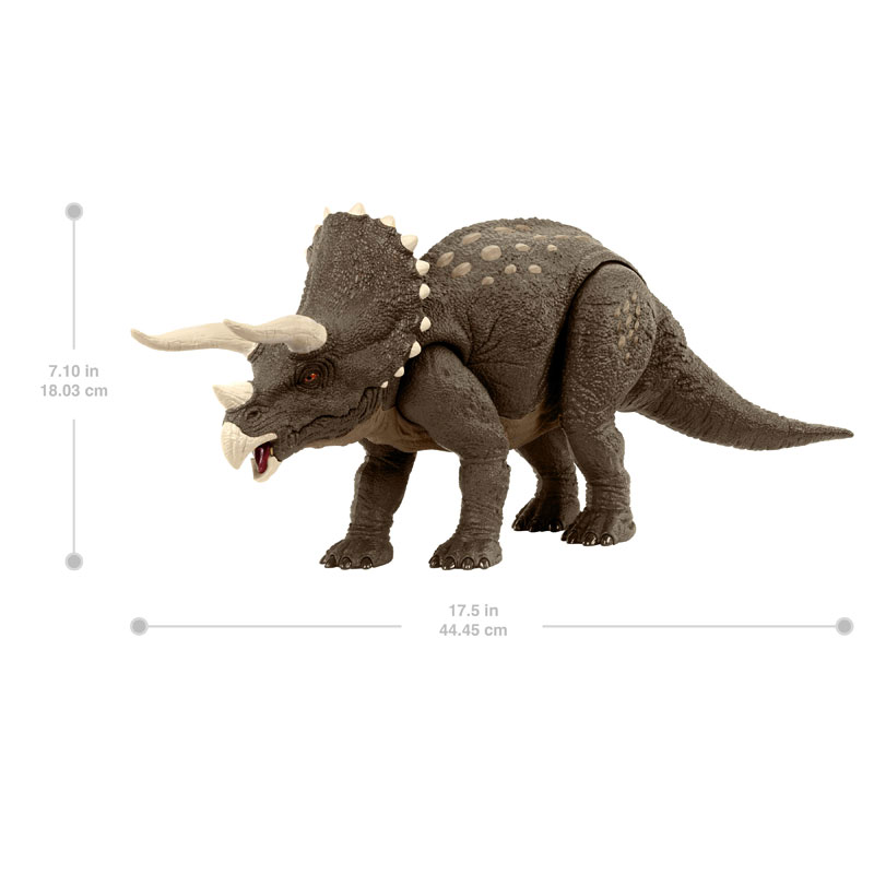 Mattel Jurassic World Δεινόσαυρος Triceratops από ανακυκλωμένο πλαστικό HPP88