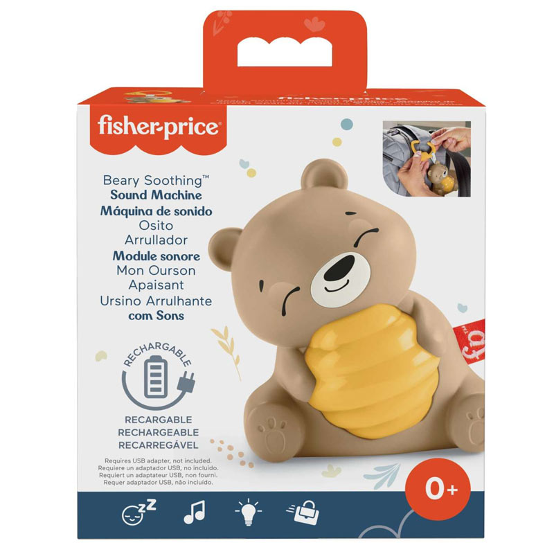 Fisher Price Sensimals OTG Soother- Αρκουδάκι Με Ήχους Και Φώτα HRB18