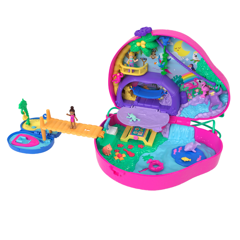 Mattel Polly Pocket™ Θήκη - Τσαντάκι Sloth Family HRD40