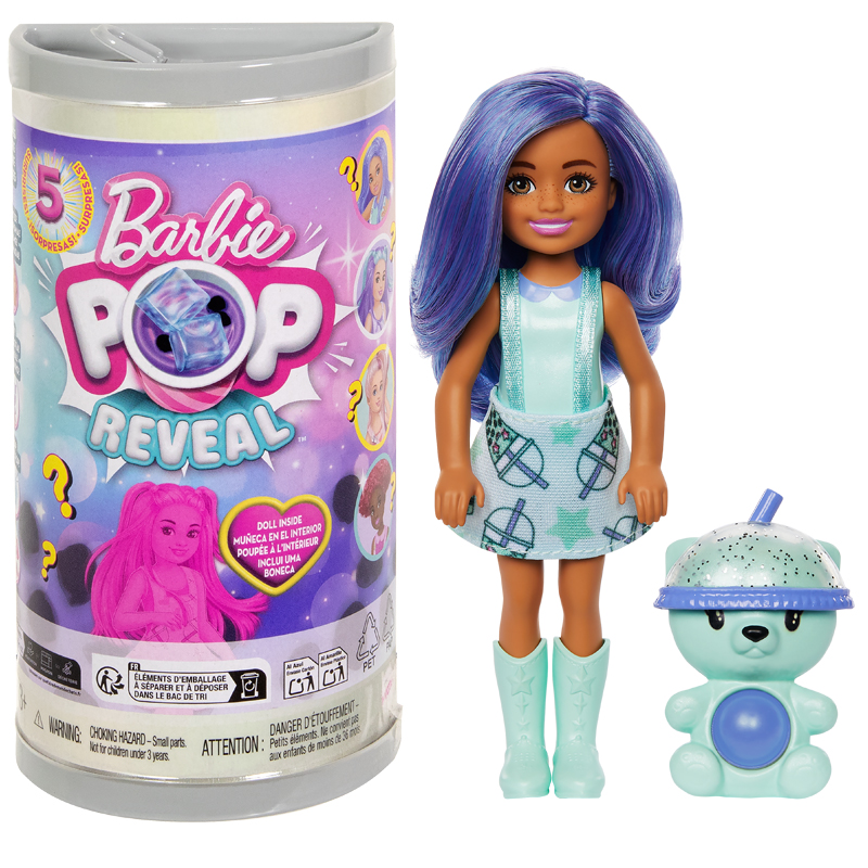 Mattel Barbie Chelsea Pop Reveal Bubble Tea Doll - Σχέδια HRK63