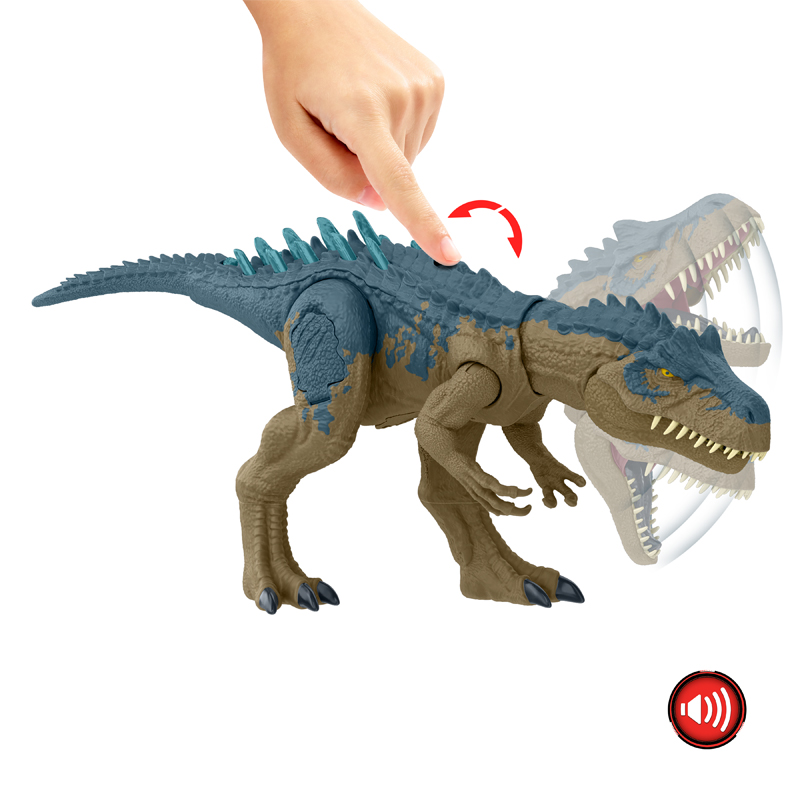 Mattel Jurassic World Αλλόσαυρος με ήχους & λειτουργία επίθεσης 43cm