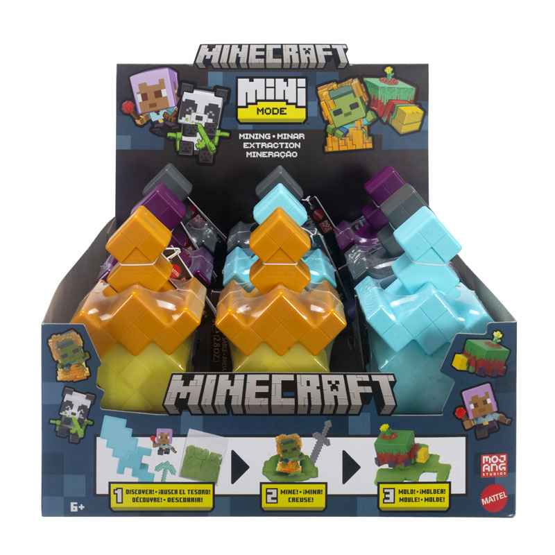 Mattel Minecraft Μίνι Φιγούρες Εξόρηξης 5cm HTK99