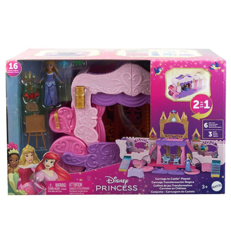 Mattel Disney Princess Άμαξα-Καστράκι 2 σε 1 HWX17