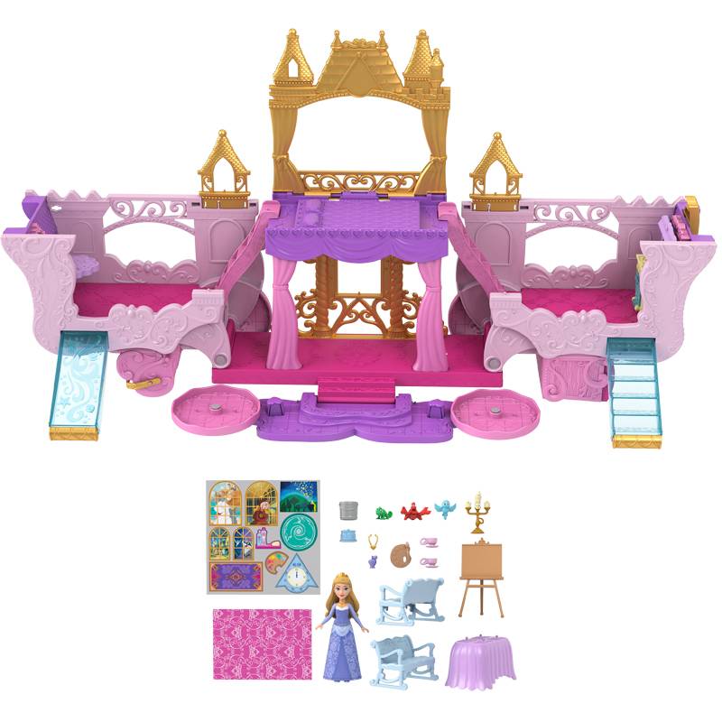 Mattel Disney Princess Άμαξα-Καστράκι 2 σε 1 HWX17