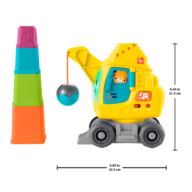 Fisher Price Εκπαιδευτικός Γερανός Με Κύβους HWY62