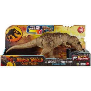 Mattel Jurarric World Theory All-Out Attack Tyrannosaurus Rex που Αφηνίαζει & Επιτίθεται HXF53