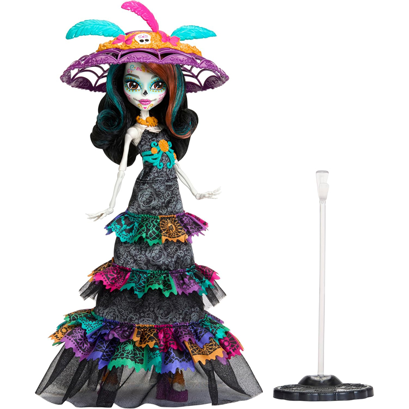 Mattel Συλλεκτική Κούκλα Monster High Howliday Skelita Calaveras Dia De Muertos HXH99