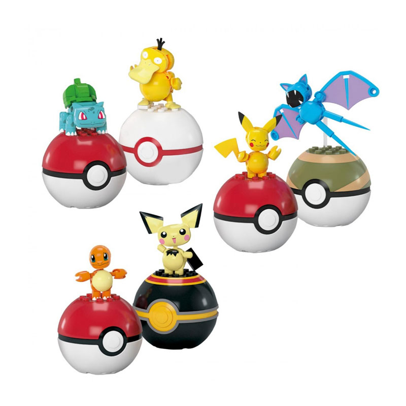 MEGA Construx™Τουβλάκια MEGA™ Pokémon™ Pokeball Σετ Των 2 - Σχέδια HXP11