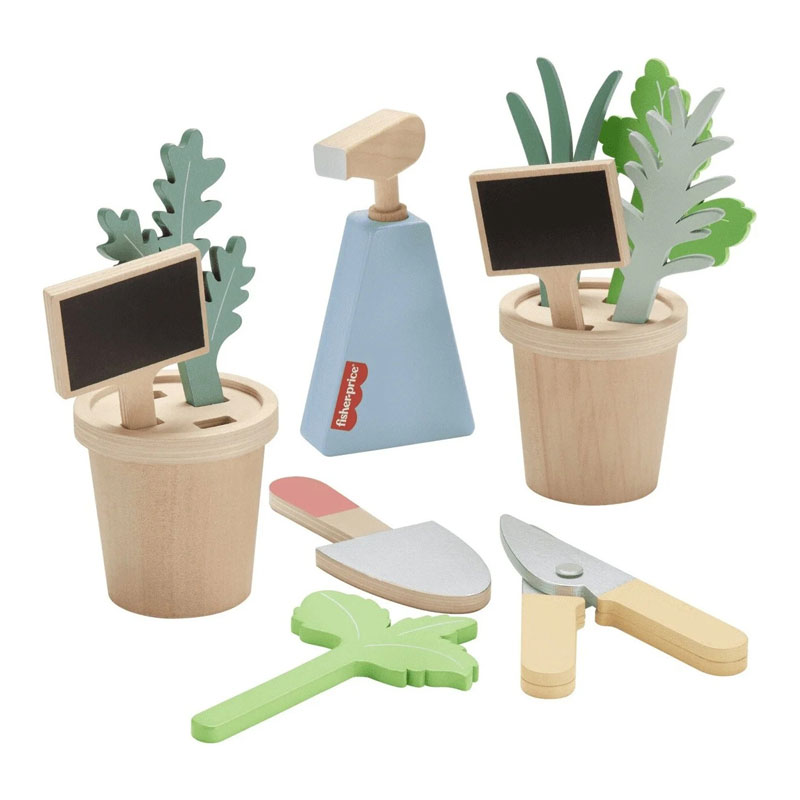 Fisher-Price® Wooden Herb Garden And Tools Pretend Playset Ξύλινο Σετ Κηπουρικής HXT84