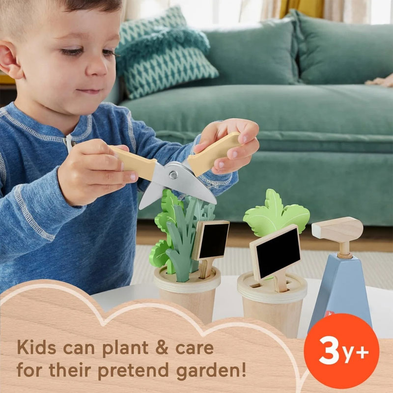 Fisher-Price® Wooden Herb Garden And Tools Pretend Playset Ξύλινο Σετ Κηπουρικής HXT84