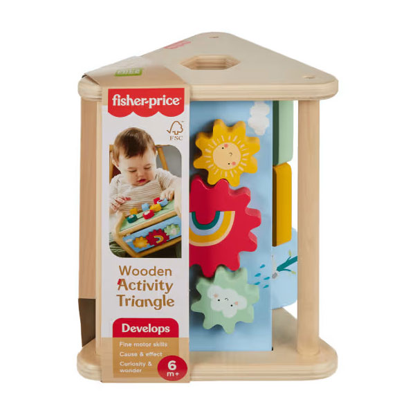 Fisher Price Ξύλινο Τρίγωνο Δραστηριοτήτων HYG48