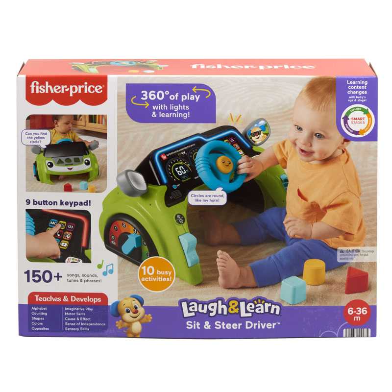 Fisher Price Laugh & Learn Sit & Steer Driver Εκπαιδευτικό Αυτοκινητάκι HYR91