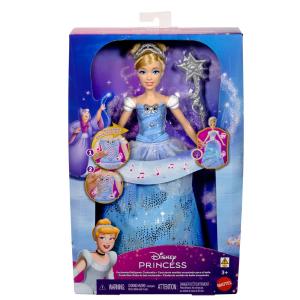 Mattel Disney Princess Cinderella Doll With Lights & Sounds - Σταχτοπούτα Με Μαγικό Ραβδί JBF94