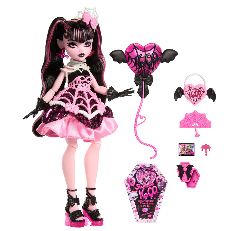 Mattel Monster High® Scary Sweet 1600th Birthday Draculaura Doll JBG74