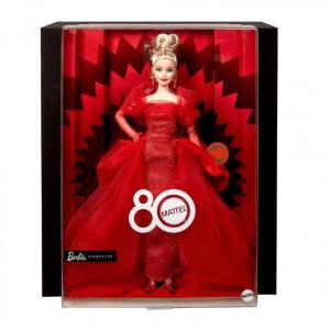 Mattel Barbie Signature – Mattel 80th Anniversary Ruby Red (Blonde) JBJ17