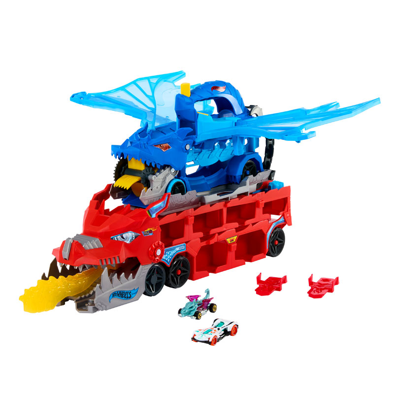 Mattel Hot Wheels City Απόλυτη Νταλίκα Με Διπλό Δράκο JBM72