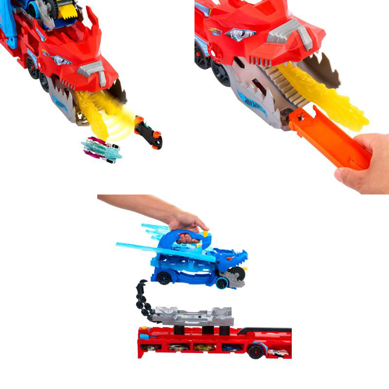 Mattel Hot Wheels City Απόλυτη Νταλίκα Με Διπλό Δράκο JBM72