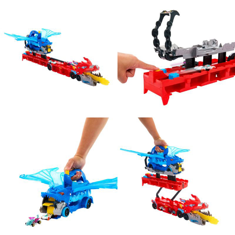 Mattel Hot Wheels City Απόλυτη Νταλίκα Με Διπλό Δράκο JBM72
