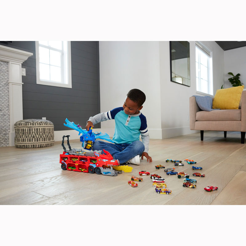 Mattel Hot Wheels City Απόλυτη Νταλίκα Με Διπλό Δράκο JBM72