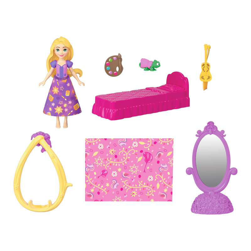 Mattel Disney Princess Storytime Stackers Μίνι Κούκλες Το Παλάτι της Rapunzel JDP61