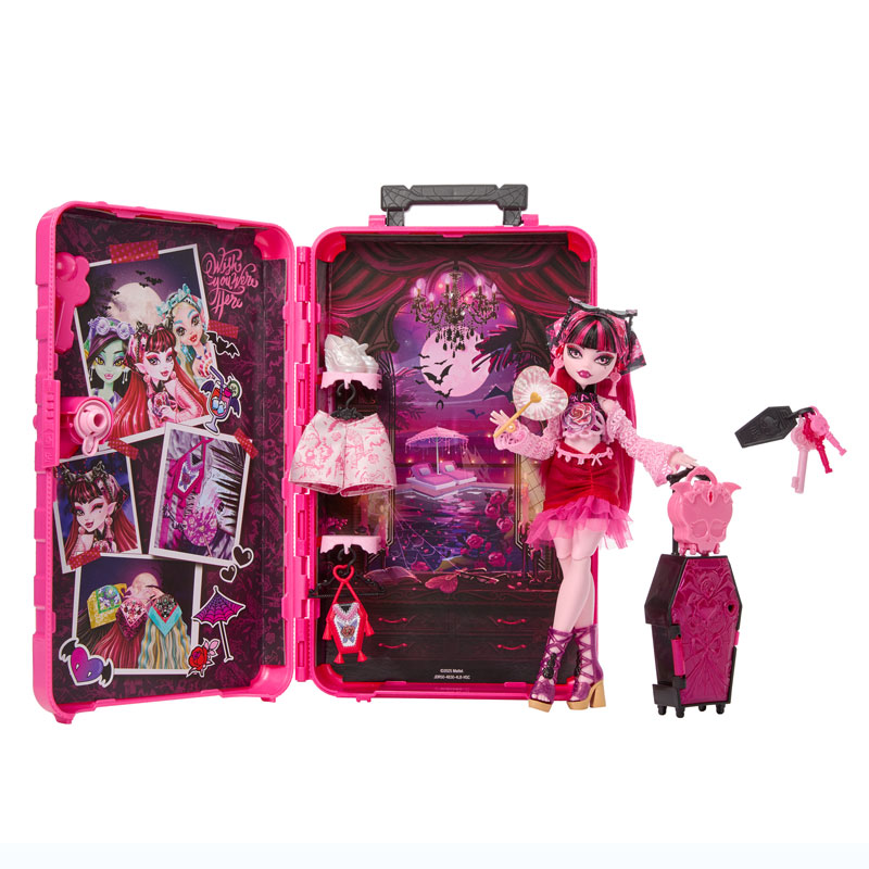 Mattel Monster High Skulltimate Secrets Gore-geous Oasis Playset Βαλιτσάκι Draculaura JDR50