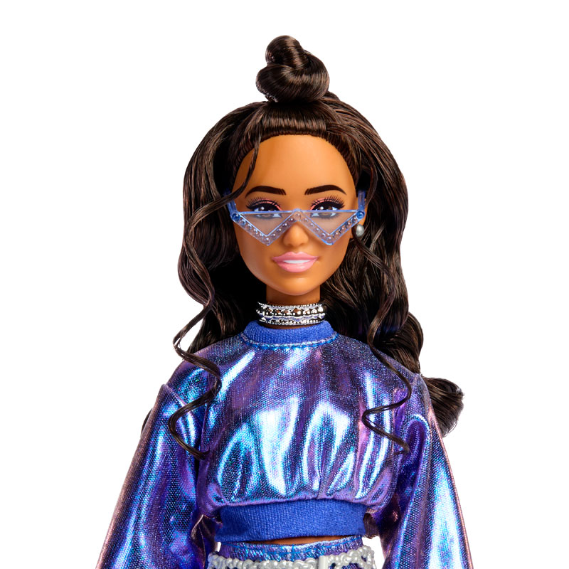 Mattel Barbie Deluxe Style Metallics Μπλε Σύνολο JFP42