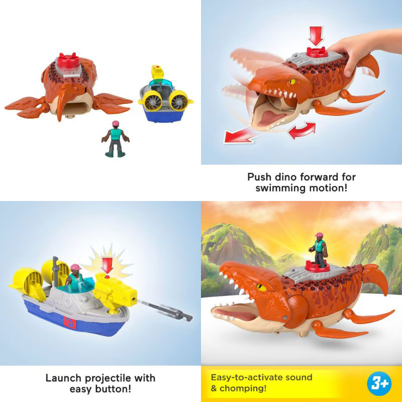 Fisher Price Imaginext™ Jurassic World™ Rebirth Το Κυνήγι Του Μοσόσαυρου 45cm JFR23