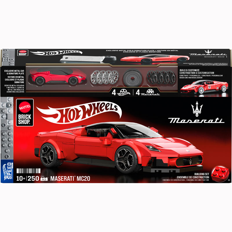 Mattel Brick Shop™ Hot Wheels® Speed Series Maserati® MC20 1:32 JFR90