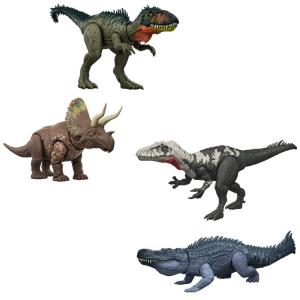 Mattel Jurassic World Rebirth Gigantic Thrashers Νέοι Δεινόσαυροι με κινούμενα μέλη - Σχέδια JGB92