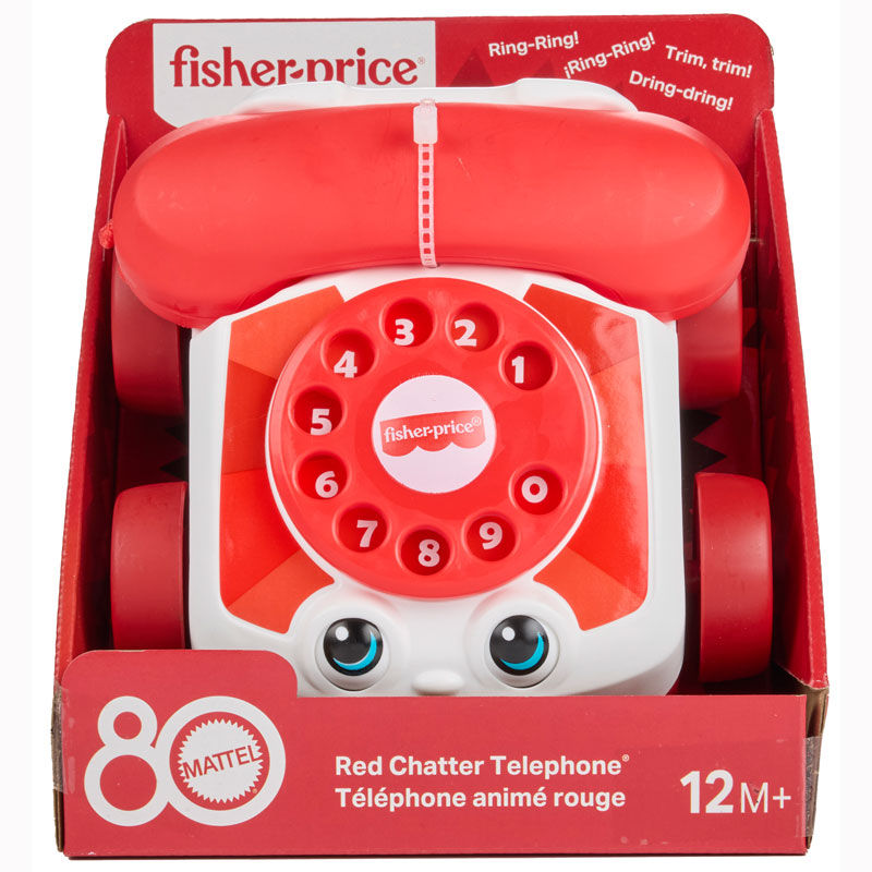Fisher Price Συρόμενο Τηλεφωνο - 80 Χρόνια Mattel JGG97