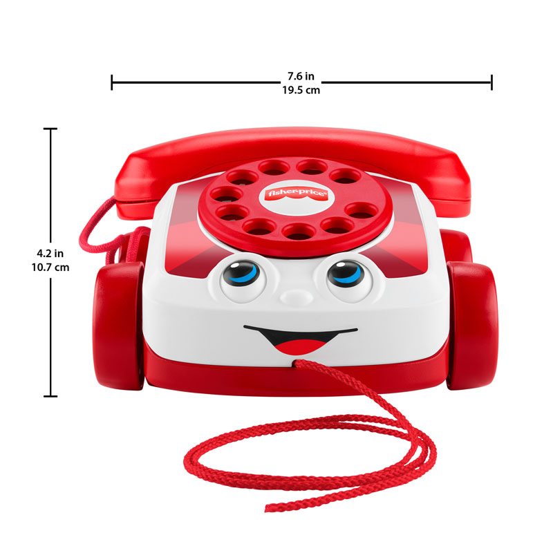 Fisher Price Συρόμενο Τηλεφωνο - 80 Χρόνια Mattel JGG97