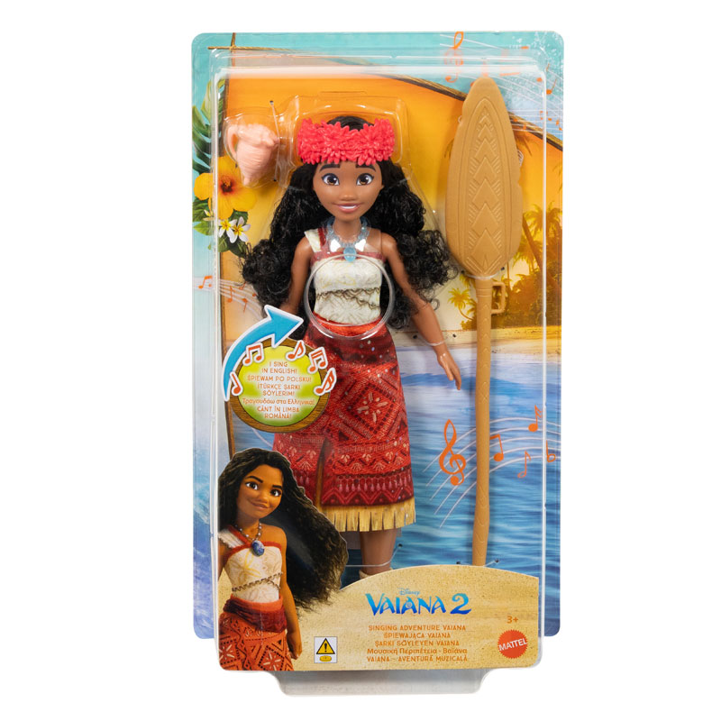 Mattel Disney Vaiana 2 Τραγουδάει Ελληνικά JHH26