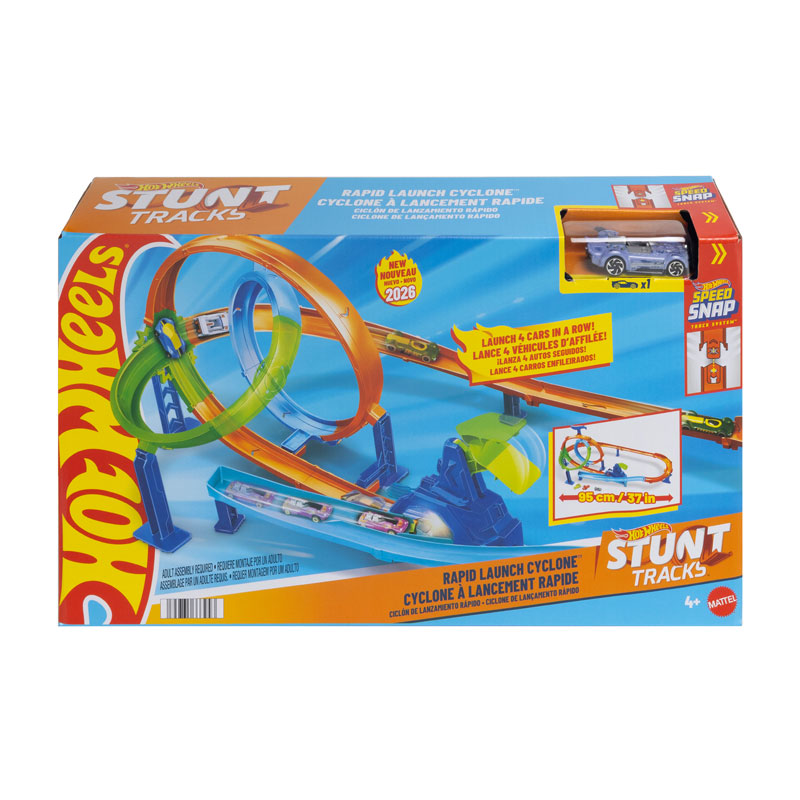 Mattel Hot Wheels® Rapid Launch Cyclone™ - Πίστα Γρήγορης Εκτόξευσης & Σύγκρουσης JHK73