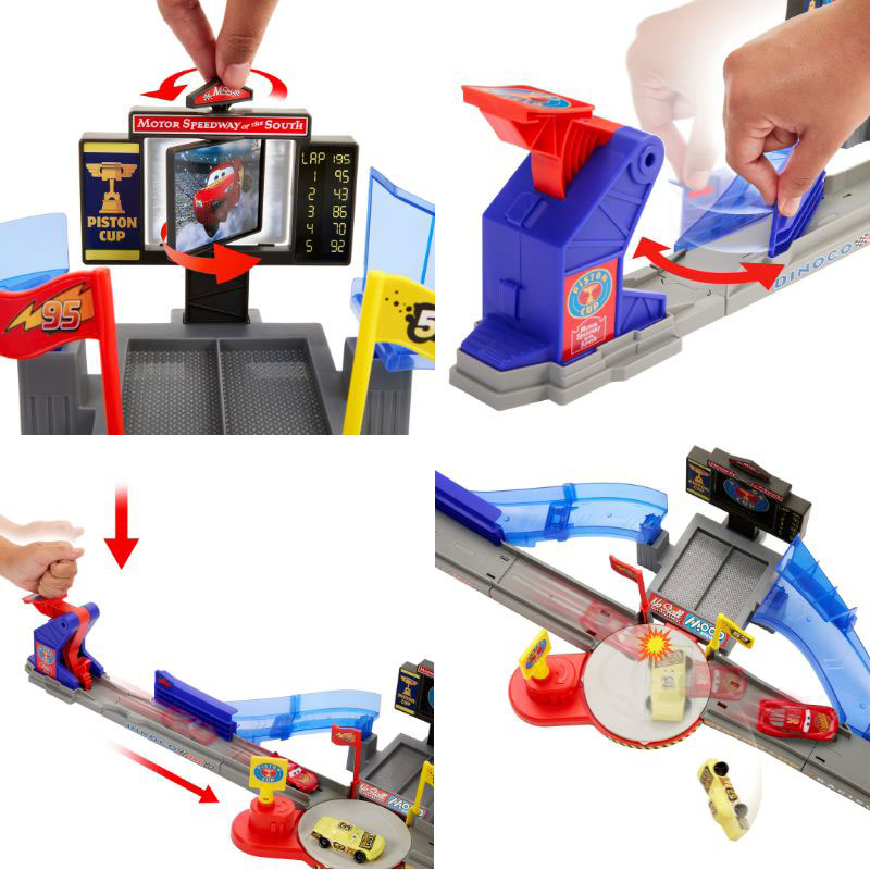 Mattel Cars Piston Cup Stunting Speedway Μεγάλη Πίστα Αγώνων για Κόλπα JHL42