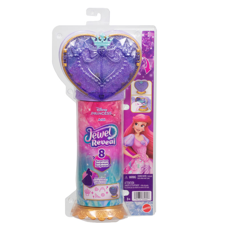 Mattel Disney Princess Jewel Reveal Ariel με Κοσμηματοθήκη JHL49