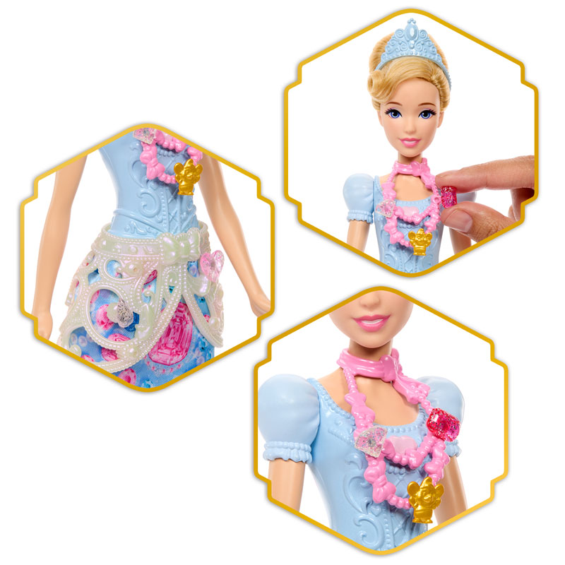 Mattel Disney Princess Jewel Reveal Cinderella με Κοσμηματοθήκη JHL50
