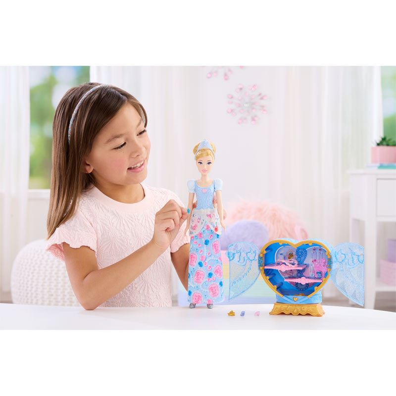 Mattel Disney Princess Jewel Reveal Cinderella με Κοσμηματοθήκη JHL50
