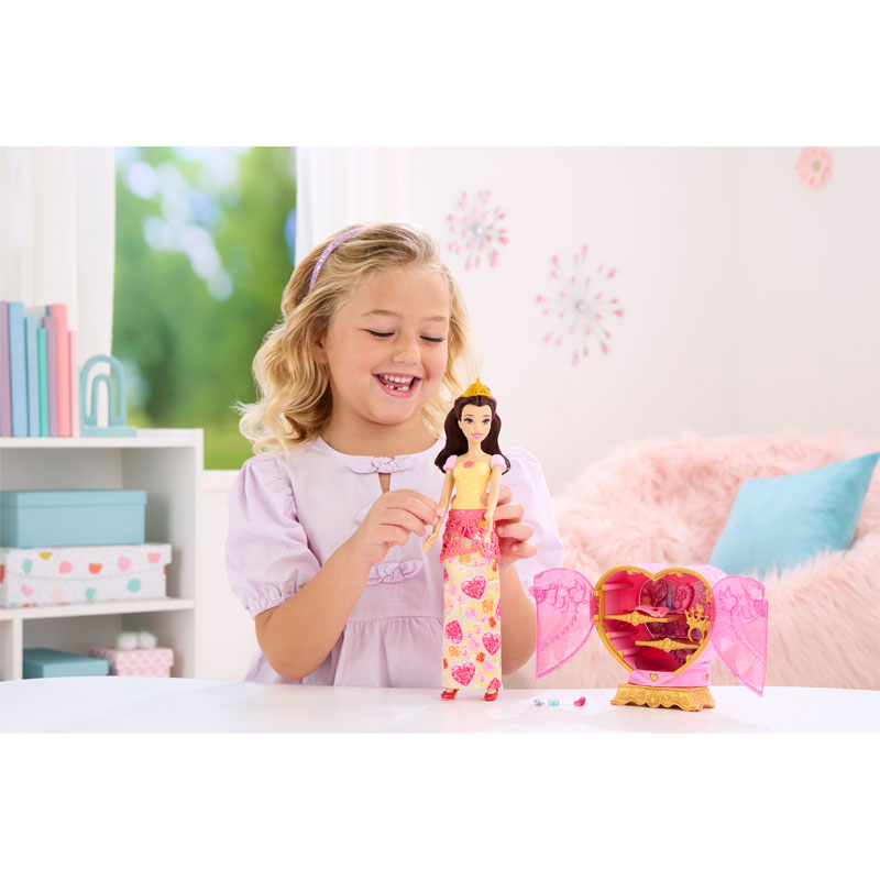 Mattel Disney Princess Jewel Reveal Belle με Κοσμηματοθήκη JHL51