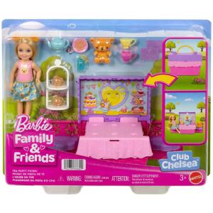 Mattel Barbie Family & Friends Club Chelsea Pop-Up Tea Party Playset Σετ Πάρτυ με Τσάι JJB40