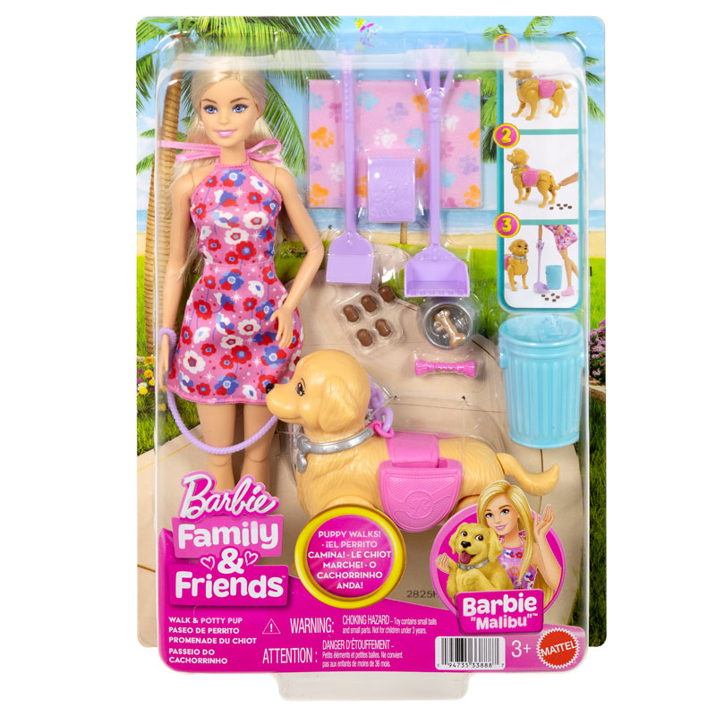 Mattel Barbie Βόλτα με Σκυλάκι JJB46