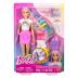 Mattel Barbie Rainbow Sparkle Hair Fashion Doll Πολύχρωμα Μαλλιά με Γκλίτερ JJP07
