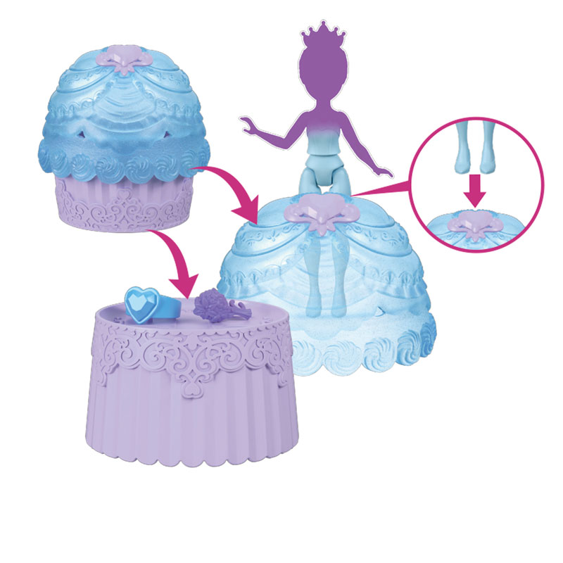 Mattel Disney Princess Μίνι Κούκλες Cupcake Reveal Έκπληξη - Σχέδια JJT70