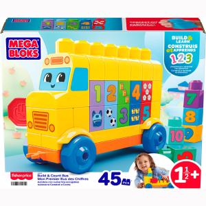MEGA Bloks® Τουβλάκια - Σχολικό με Αριθμούς 45 τεμάχια JKG34