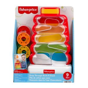 Fisher-Price® Drop Through Rock-A-Stack™ Κλασική Πυραμίδα - Παιχνίδι με κρίκους JLB81