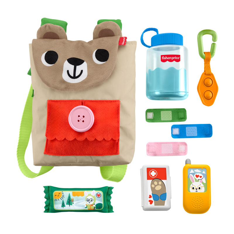 Fisher-Price® Friendship Forest Busy Bear Backpack Σακίδιο Πλάτης Αρκουδάκι JLB86