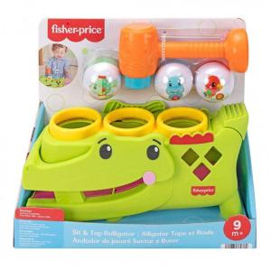 Fisher-Price® Sit & Tap Rolligator Κροκόδειλος Δραστηριοτήτων με Σφυράκι και Μπαλίτσες JLB94