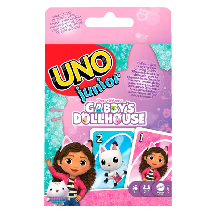 Mattel Uno Junior Κάρτες Gabby's Dollhouse JLH17