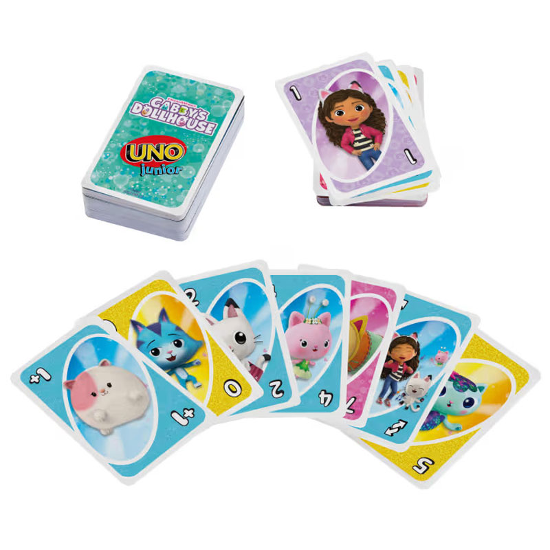 Mattel Uno Junior Κάρτες Gabby's Dollhouse JLH17