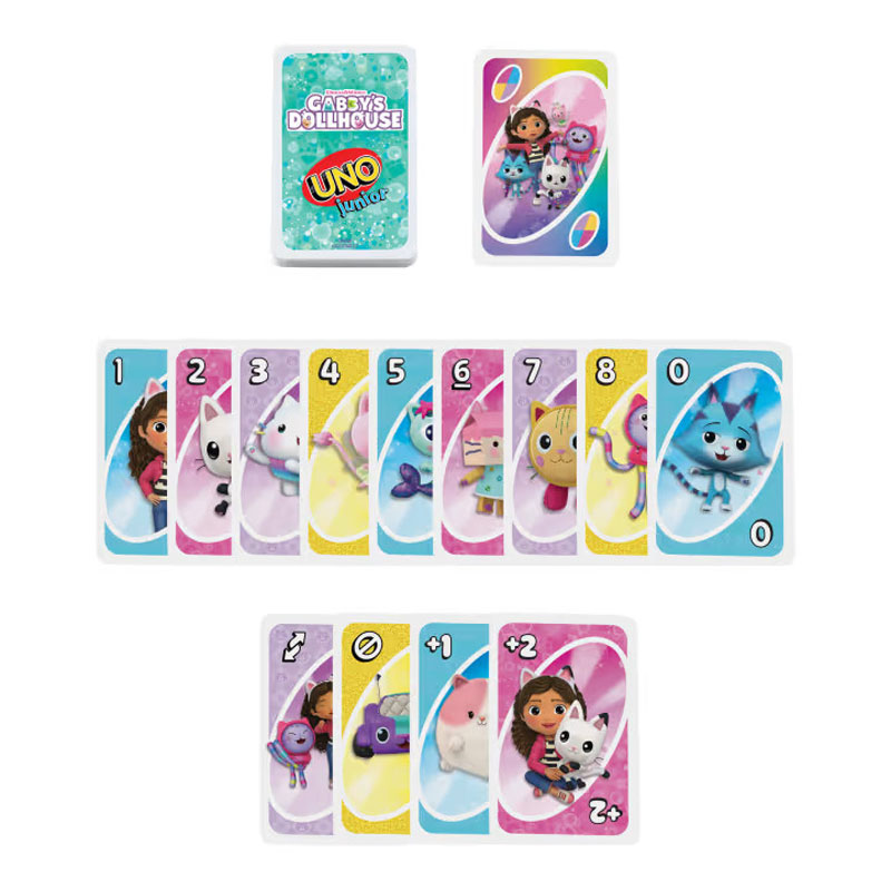 Mattel Uno Junior Κάρτες Gabby's Dollhouse JLH17