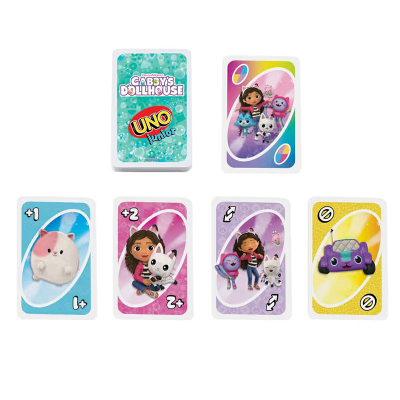 Mattel Uno Junior Κάρτες Gabby's Dollhouse JLH17